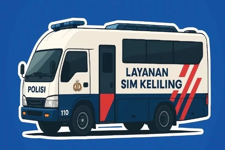 ilustrasi mobil sim keliling 2075536742